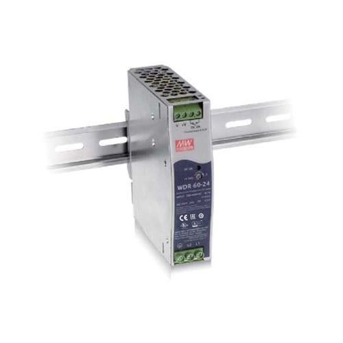 Источник электропитания на DIN-рейке - WDR-60 series - Mean Well - AC/DC / регулируемый / с защитой от короткого замыкания