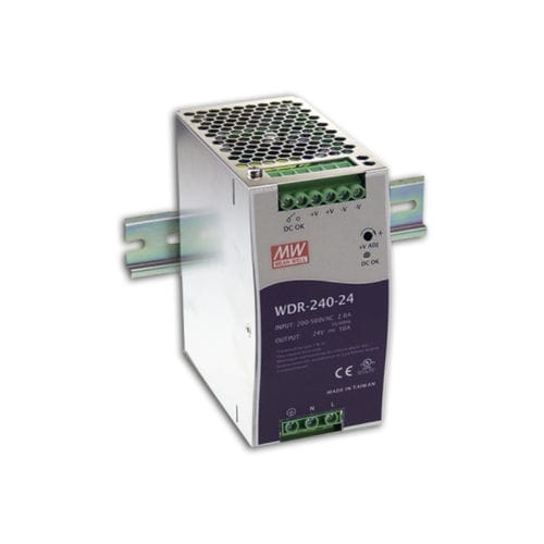Источник электропитания на DIN-рейке - WDR-240 series  - Mean Well - AC/DC / с одним выходом / монофазовый