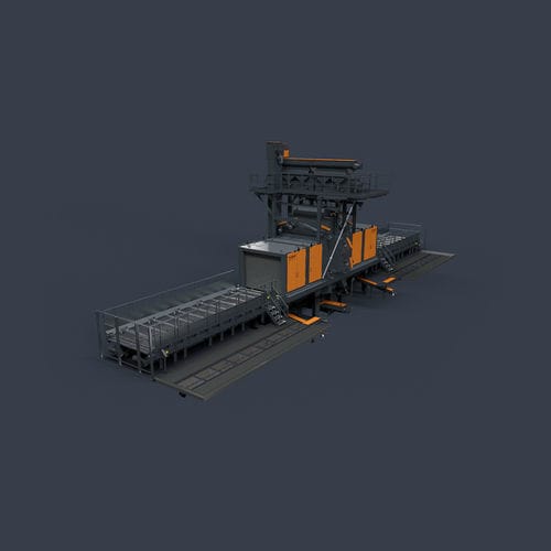 Турбинный дробеструйный аппарат - RRBK - RÖSLER OBERFLÄCHENTECHNIK - с роликовым конвейером / для профилей / для труб