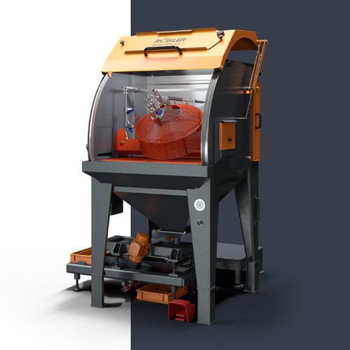 Кабина пескоструйной обработки с инжектором - RSKI 1000-S - RÖSLER OBERFLÄCHENTECHNIK - автоматическая / с вращающимся столом