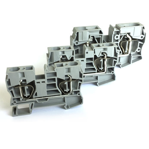 Клеммная колодка на DIN-рейке - JUT3-10/16/35 series - Utility Electrical Co., Ltd. - с пружинным соединением / проходная / однополюсная