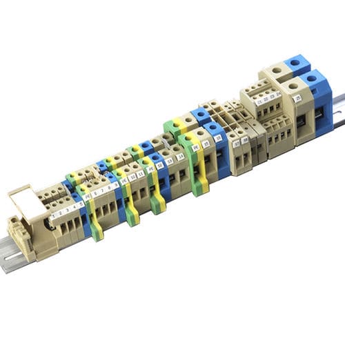 Клеммная колодка на DIN-рейке - JUT2 series - Utility Electrical Co., Ltd. - с винтовым соединением / из пластмассы / с предохранителем