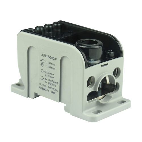 Клеммная колодка на DIN-рейке - JUT15-500/C /F - Utility Electrical Co., Ltd. - для шинопровода / для установки на панель / с винтовым соединением