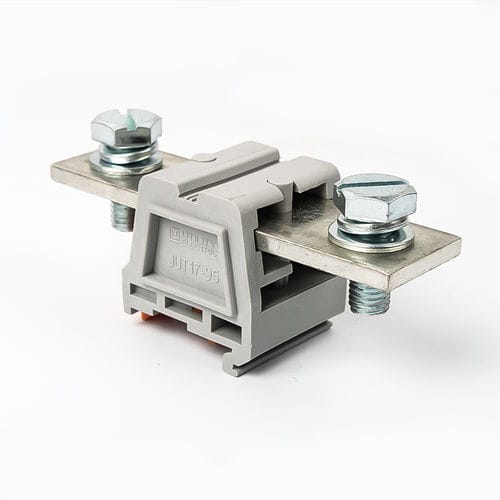 Клеммная колодка на DIN-рейке - JUT17 series - Utility Electrical Co., Ltd. - с винтовым соединением / с штифтом / проходная
