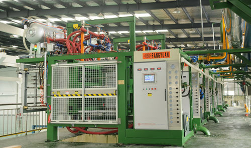 Формовочная машина из термопластичной пены - SPZ100-200E - Hangzhou Fangyuan Plastics Machinery Co.,Ltd - для пенополистирола / для расширенного полипропилена / с вакуумным циклом
