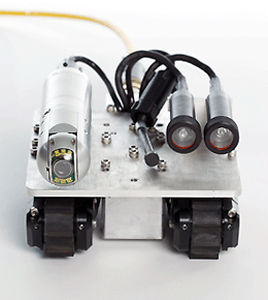 Гусеничный инспекционный робот - Versatrax 100 MicroMag™ - Inuktun InCommand Robotics LLC - со светодиодным освещением / магнитный / герметичный