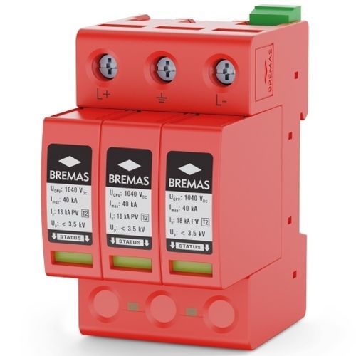 Молниеотвод тип 2 - SAPV100T2R - BREMAS BETTER SWITCHES - класс II / телесигнализации / для фотогальванической установки
