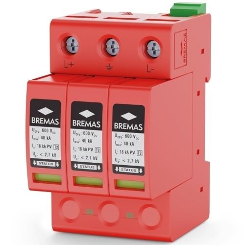 Молниеотвод тип 2 - SAPV060T2R - BREMAS BETTER SWITCHES - класс II / телесигнализации / для фотогальванической установки