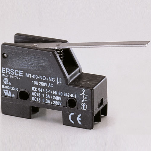 Миниатюрный выключатель положения - M309NONC - BREMAS BETTER SWITCHES - IP40 / компактный / для промышленности