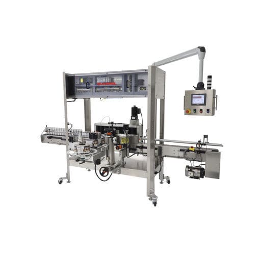 Этикетировочная машина контролируемая PLC - ProLine - Quadrel Labeling Systems - для бутылок / шпуля / для наклеивания на боковую часть