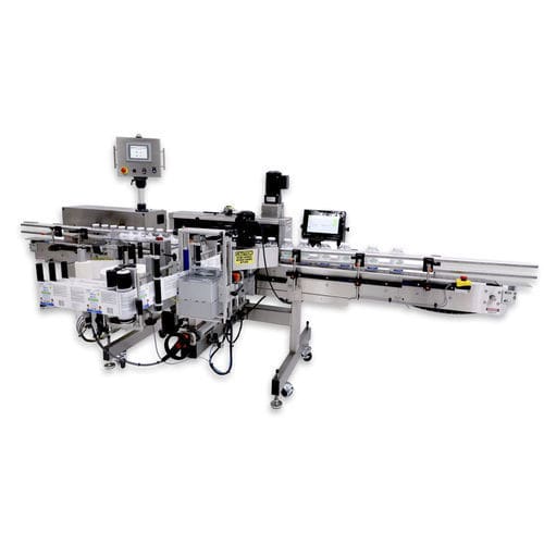 Автоматическая этикетировочная машина - TECHLINE® PET - Quadrel Labeling Systems - для бутылок / для наклеивания на верхнюю часть / для производства напитков