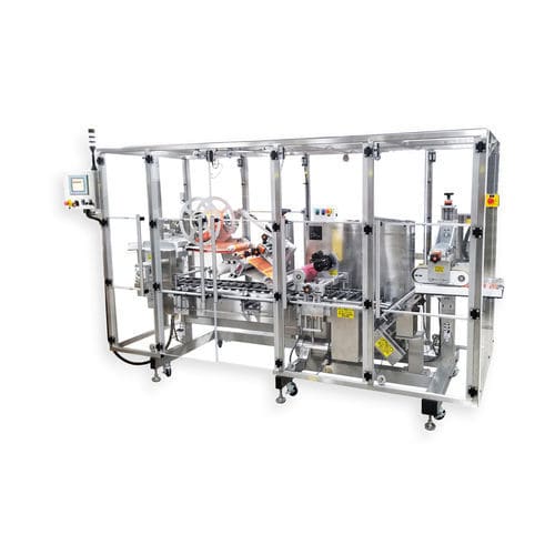 Автоматическая этикетировочная машина - Quadrel Labeling Systems - для труб / для наклеивания на боковую часть / полусферическая
