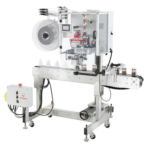 Этикетировочная машина контролируемая PLC - SL200 - Quadrel Labeling Systems - для бутылок / для наклеивания на верхнюю часть / для разливочной промышленности