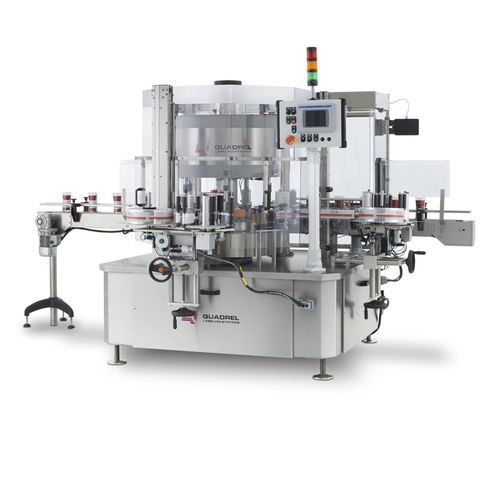 Этикетировочная машина высокая скорость - Quadrel Labeling Systems - автоматическая / для бутылок / для наклеивания на боковую часть