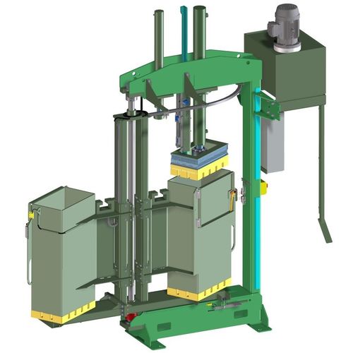 Вертикальный упаковочный пресс - VVH40C-DSK - Valvan Baling Systems NV - с фронтальной загрузкой / для текстиля