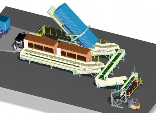 Система разгрузки для грузовика - Valvan Baling Systems NV - автоматическая