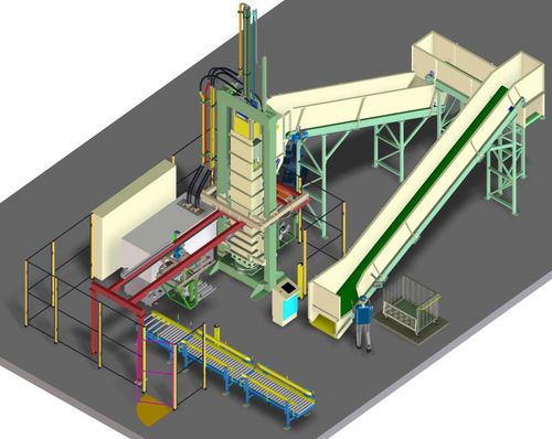 Полуавтоматический упаковочный пресс - V40RH-AS2-BES - Valvan Baling Systems NV - вертикальный / с каналом / для текстиля