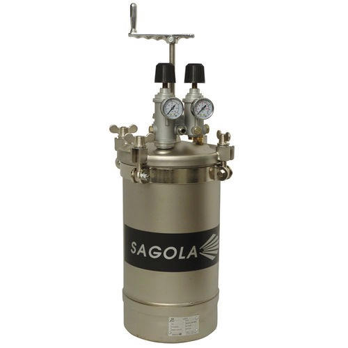 Резервуар для окрашивания - 6110 INOX - SAGOLA S.A.U. - из нержавеющей стали / промышленный / вертикальный