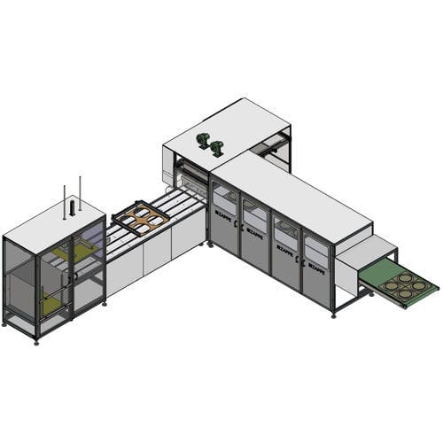 Автоматическая машина для скин-упаковки - SKVA - Zappe Packaging Technology GmbH & Co. KG - полу