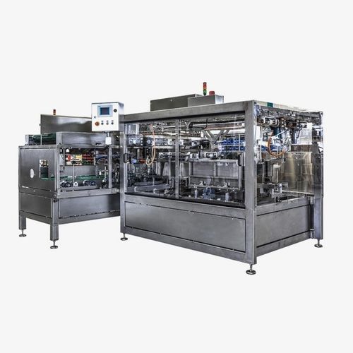 Горизонтальный бутылкоукладчик / упаковщик товара на лотки - Carpentier Packaging GmbH - автоматический / для сыпучих материалов / для замороженного продукта питания