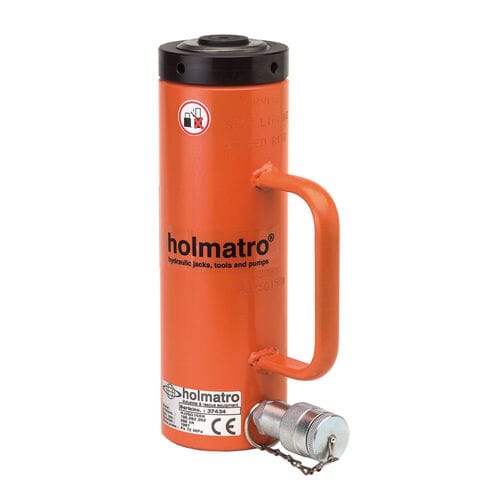 Гидравлический цилиндр - HJ 25 G 15 SN - Holmatro Industrial equipment - простого действия с возвратом под действием силы тяжести / из стали / с контргайкой