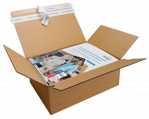 Упаковка из картона - PACKFIX RETURN - DREI V GmbH - транспортная / складная