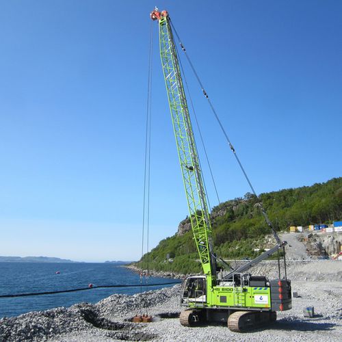 Гусеничный башенный кран - HS 8100 HD - Liebherr Excavators - со стрелой / для строительства / для разгрузочно-погрузочных работ