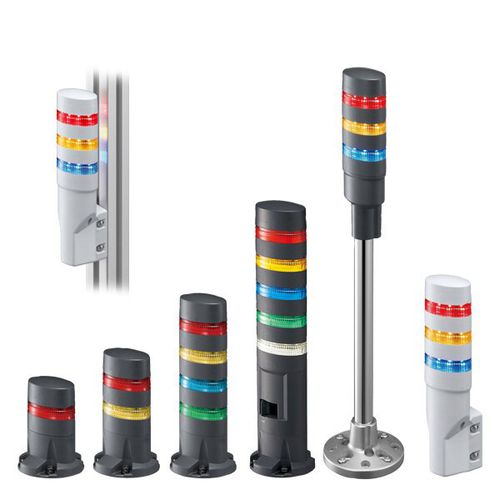 Световая колонна LED - LD6A Series - IDEC - проблесковая / постоянная / 5-цветная