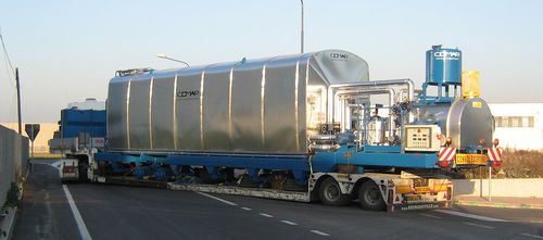 Резервуар хранения битума - COMAP SRL - для полуприцепа / металлический / мобильный