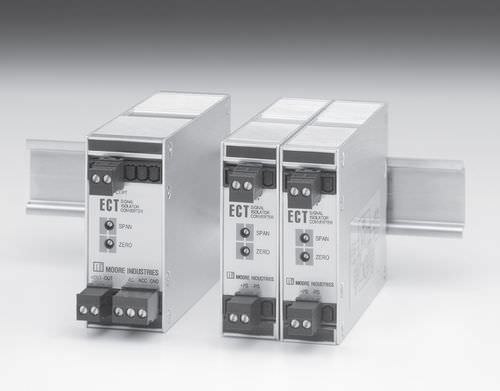 Преобразователь / изолятор сигнала - 10 - 42 VDC, max. 20 mA | ECT-DIN - Moore Industries