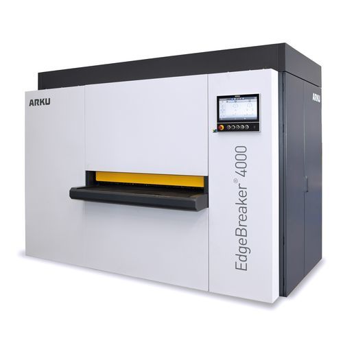 Станок для удаления заусенцев углового стеллажа - EdgeBreaker® 4000 - ARKU Maschinenbau GmbH - для отделки / шлифовальный станок / для листового металла