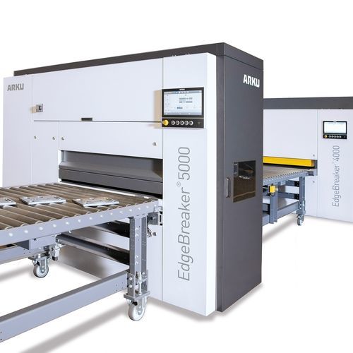Станок для удаления заусенцев со щеткой - EdgeBreaker&reg; 9000 Line - ARKU Maschinenbau GmbH - углового стеллажа / для резки / для удаления шлака