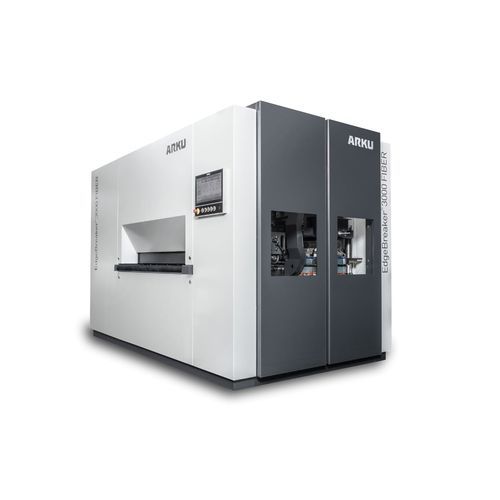 Станок для удаления заусенцев со щеткой - EdgeBreaker® 3000 FIBER - ARKU Maschinenbau GmbH - ленточный / для резки / углового стеллажа