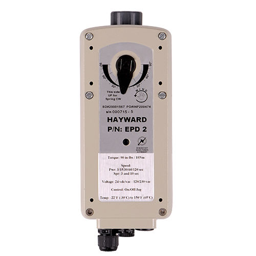 Электрический привод для клапана - EPD series - Hayward Industries, Inc. - поворотный / из алюминия / с пружинным возвратом