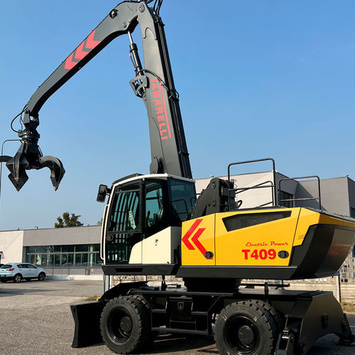 Колесный ковш для транспортировки материалов - T409-2CE - OFFICINA MECCANICA F.LLI TABARELLI SPA - электрический / дизельный