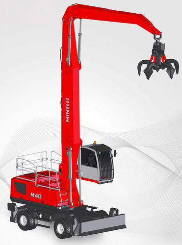 Колесный ковш для транспортировки материалов - M40 - OFFICINE MINELLI SRL - гидравлический