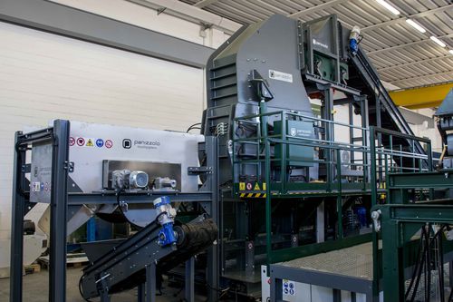 Дробилка для металлов - FLEX 800 - PANIZZOLO GROUP - для отходов / молотковая / горизонтальная