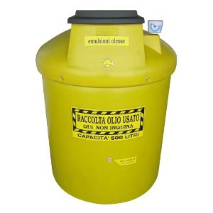 Резервуар для регенерации отработанного масла - ECOIL NEW DUPLEX EMULSIONE series - PLASTIC PROGET EUROPEAN SRL - эмульсии / из полиэтилена / цилиндрический