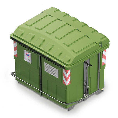 Контейнер для отходов из пластика - ECOMAX 2400 - ROPLAST SRL - с вертикальной загрузкой / для городских отходов