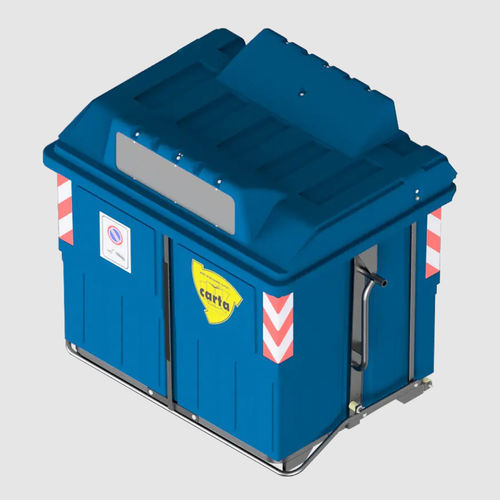 Мусорный контейнер из пластика - ECOMAX 2400 - ROPLAST SRL - с вертикальной загрузкой / для бумаги / с сортировкой