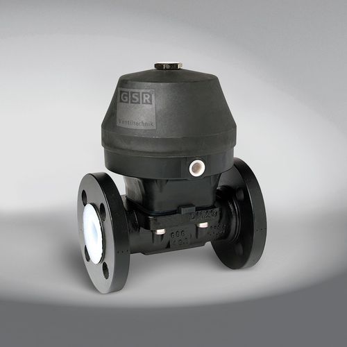Мембранный клапан - 3/151 - GSR Ventiltechnik GmbH & Co. KG - с пневматическим управлением / для газа / с фланцем