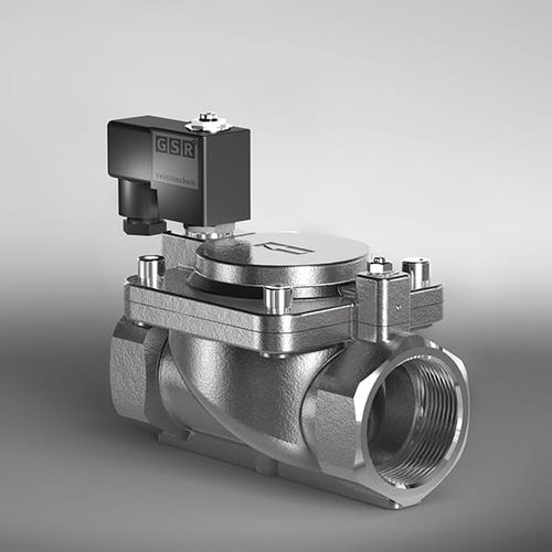 Высокотемпературный электромагнитный клапан - 40TM - GSR Ventiltechnik GmbH & Co. KG - с контролируемым приводом / 2 канала / NF
