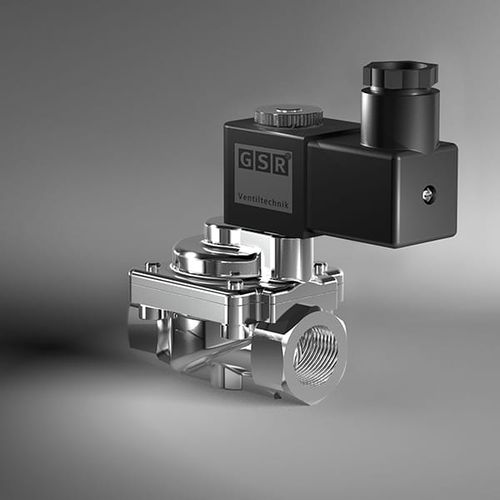 Высокотемпературный электромагнитный клапан - 51TH - GSR Ventiltechnik GmbH & Co. KG - с контролируемым приводом / 2 канала / NF