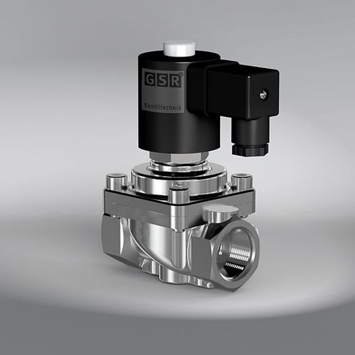 Высокотемпературный электромагнитный клапан - 35TH - GSR Ventiltechnik GmbH & Co. KG - с контролируемым приводом / 2 канала / NF
