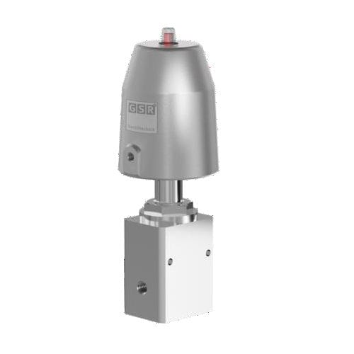 Клапан высокое давление - 1/041 PN - GSR Ventiltechnik GmbH & Co. KG - поршневый / с пневматическим управлением / для газа