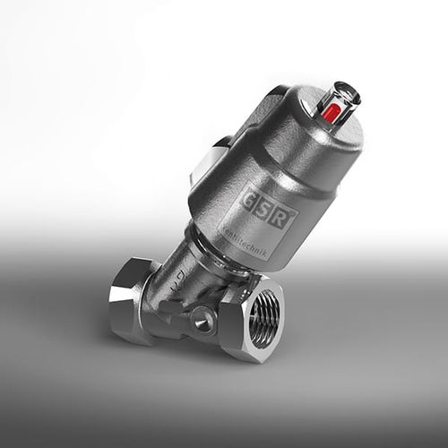 Клапан с наклонным седлом - 63 - GSR Ventiltechnik GmbH & Co. KG - пробковый / с пневматическим управлением / для газа