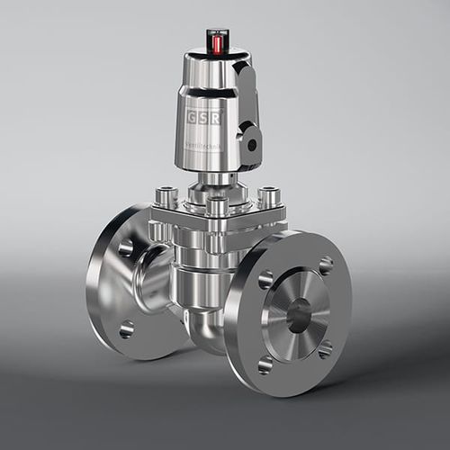 Пробковый клапан - 22 - GSR Ventiltechnik GmbH & Co. KG - с пневматическим управлением / для газа / с фланцем