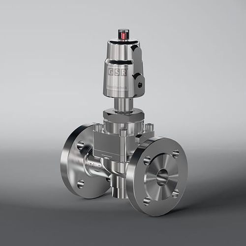 Поршневый клапан - 26 - GSR Ventiltechnik GmbH & Co. KG - с пневматическим управлением / для газа / с фланцем