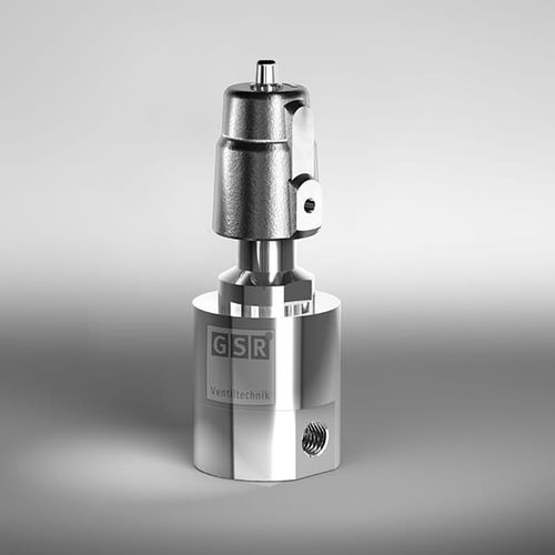 Клапан высокое давление - 2/529 PN - GSR Ventiltechnik GmbH & Co. KG - поршневый / с пневматическим управлением / для газа