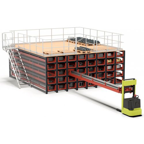 Стеллаж сотовая конструкция - WR - Karl H. Bartels GmbH - кассетный / модульный / компактный